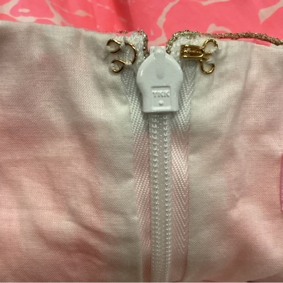 Lilly Pulitzer - Pink and Gold Emery Shift Dress - Picture 2 of 4